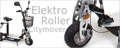 Elektro-Roller, Cityfahrzeuge, Eventveranstaltungen, Messen